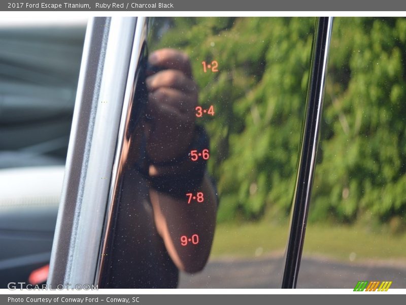 Ruby Red / Charcoal Black 2017 Ford Escape Titanium