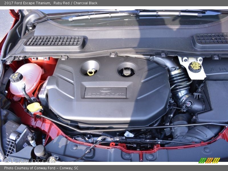 Ruby Red / Charcoal Black 2017 Ford Escape Titanium