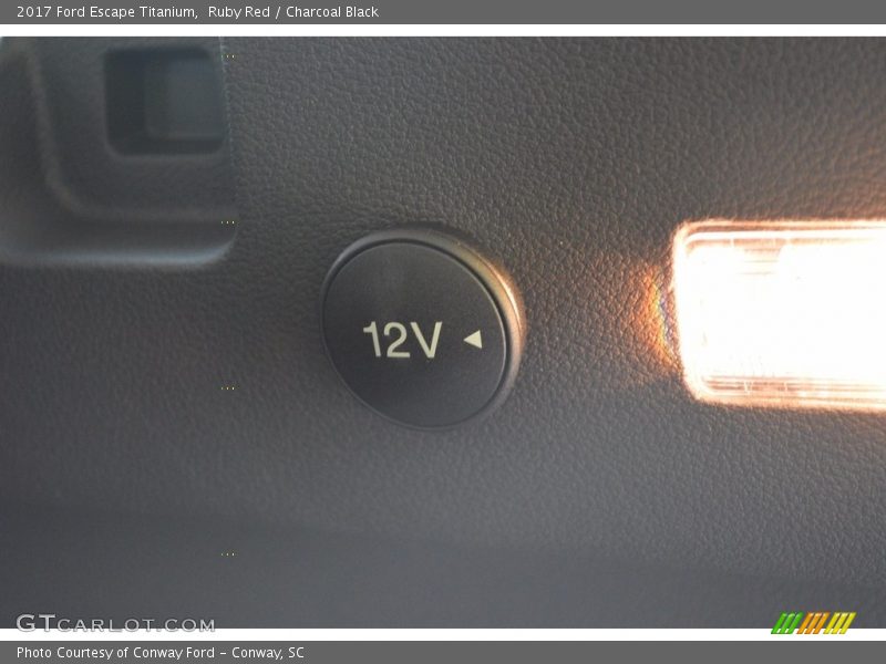 Ruby Red / Charcoal Black 2017 Ford Escape Titanium