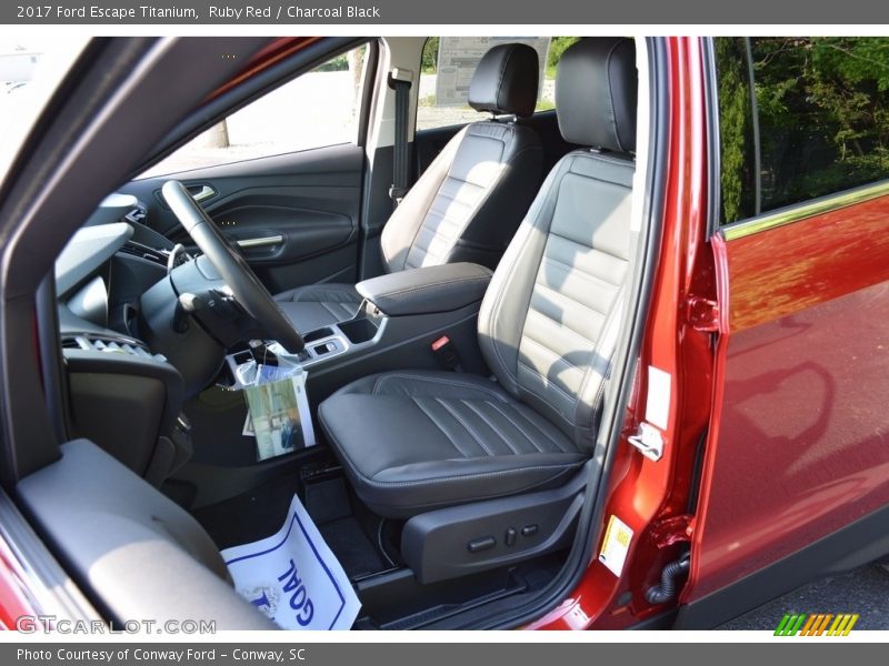 Ruby Red / Charcoal Black 2017 Ford Escape Titanium