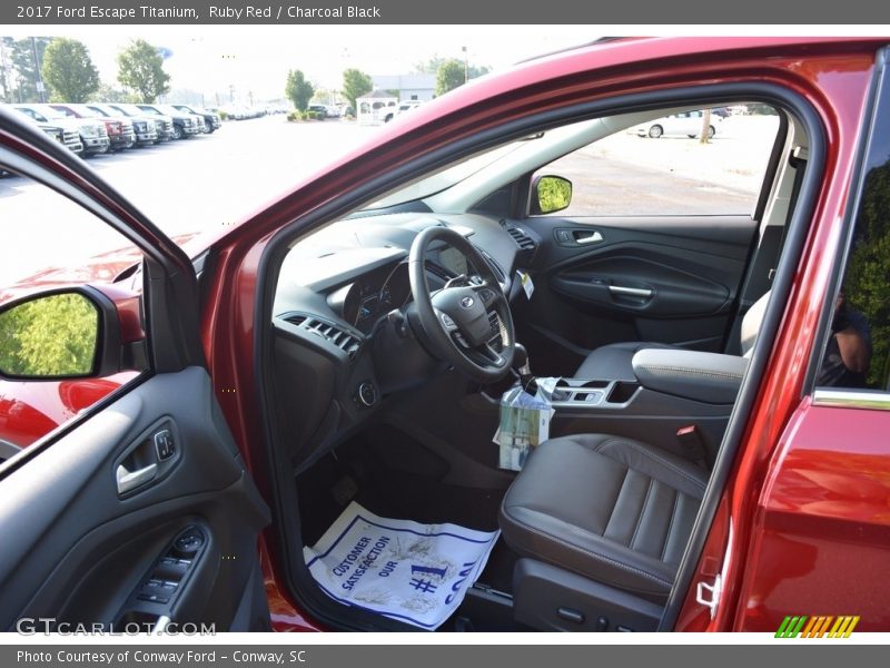 Ruby Red / Charcoal Black 2017 Ford Escape Titanium
