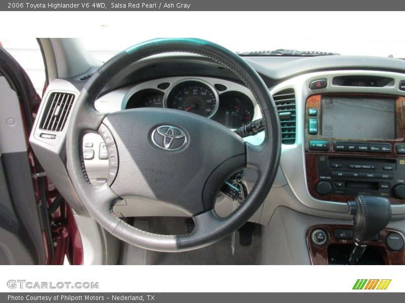Salsa Red Pearl / Ash Gray 2006 Toyota Highlander V6 4WD