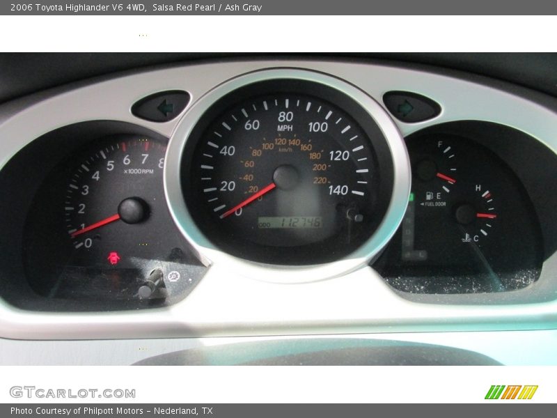 Salsa Red Pearl / Ash Gray 2006 Toyota Highlander V6 4WD