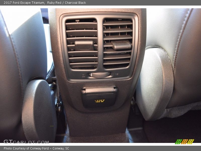 Ruby Red / Charcoal Black 2017 Ford Escape Titanium