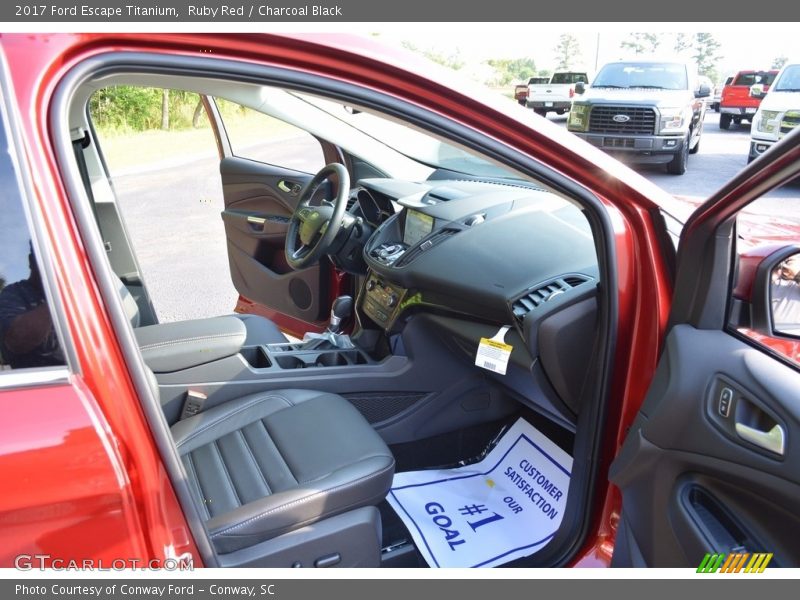 Ruby Red / Charcoal Black 2017 Ford Escape Titanium