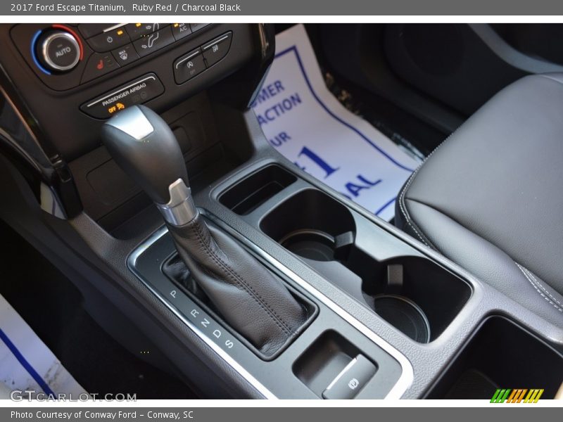 Ruby Red / Charcoal Black 2017 Ford Escape Titanium