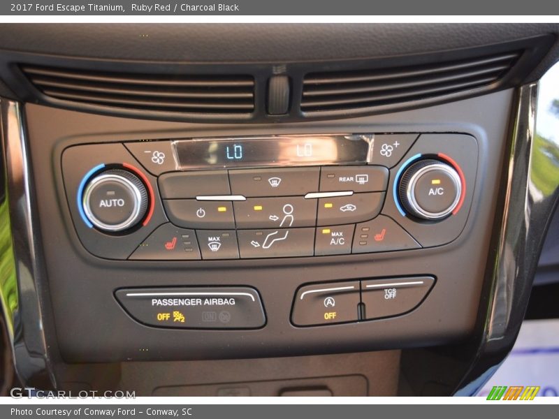 Ruby Red / Charcoal Black 2017 Ford Escape Titanium
