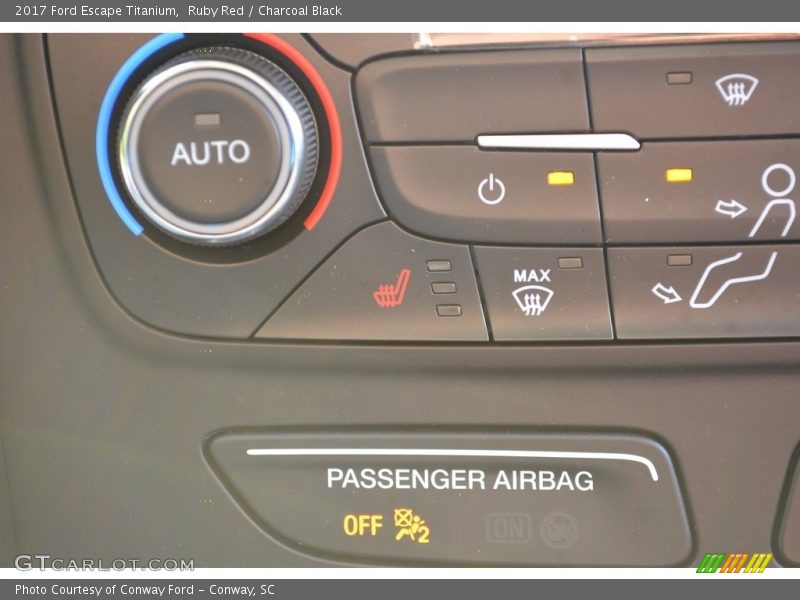Ruby Red / Charcoal Black 2017 Ford Escape Titanium