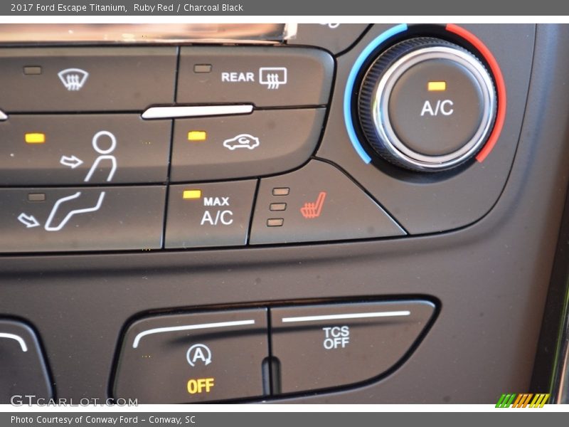 Ruby Red / Charcoal Black 2017 Ford Escape Titanium