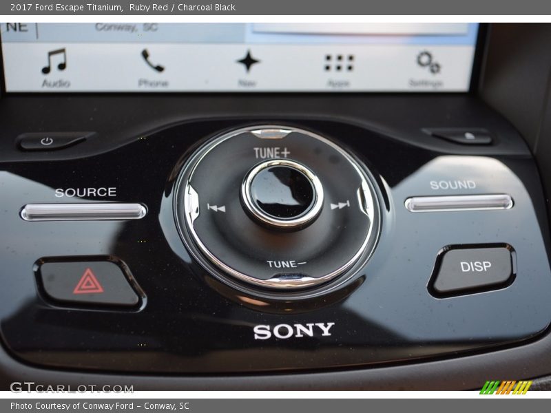 Ruby Red / Charcoal Black 2017 Ford Escape Titanium