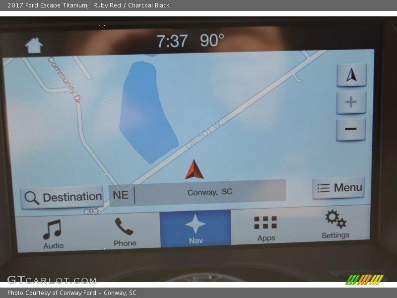 Ruby Red / Charcoal Black 2017 Ford Escape Titanium