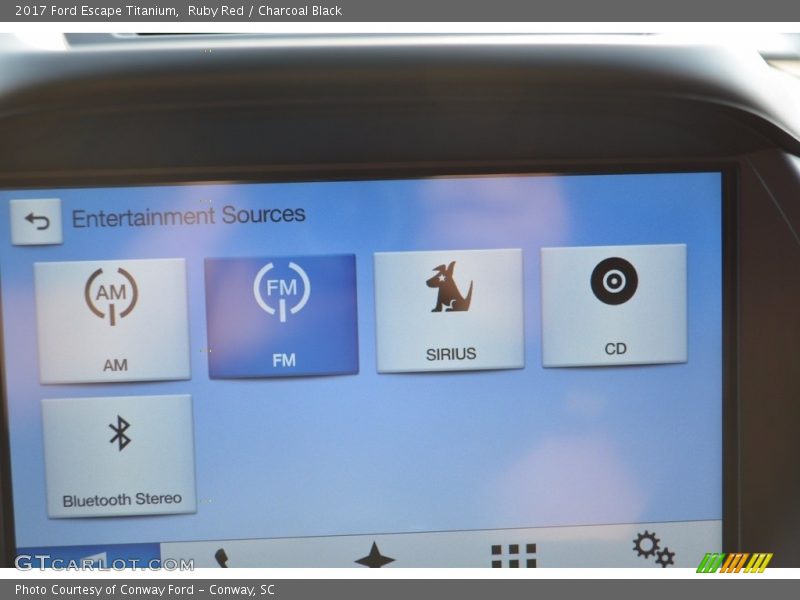 Ruby Red / Charcoal Black 2017 Ford Escape Titanium