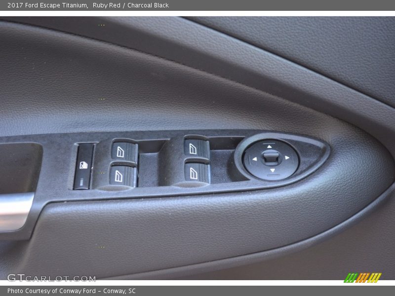 Ruby Red / Charcoal Black 2017 Ford Escape Titanium
