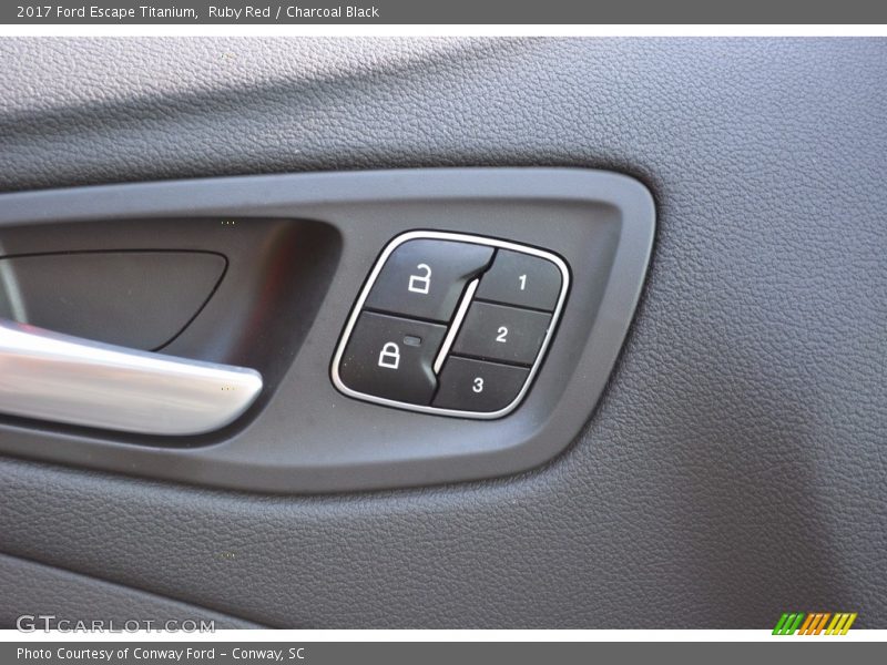 Ruby Red / Charcoal Black 2017 Ford Escape Titanium