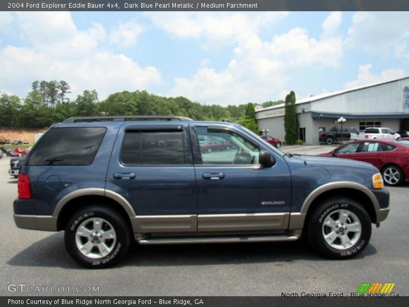 Dark Blue Pearl Metallic / Medium Parchment 2004 Ford Explorer Eddie Bauer 4x4