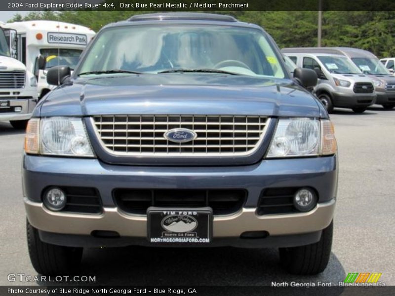 Dark Blue Pearl Metallic / Medium Parchment 2004 Ford Explorer Eddie Bauer 4x4