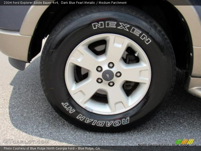 Dark Blue Pearl Metallic / Medium Parchment 2004 Ford Explorer Eddie Bauer 4x4