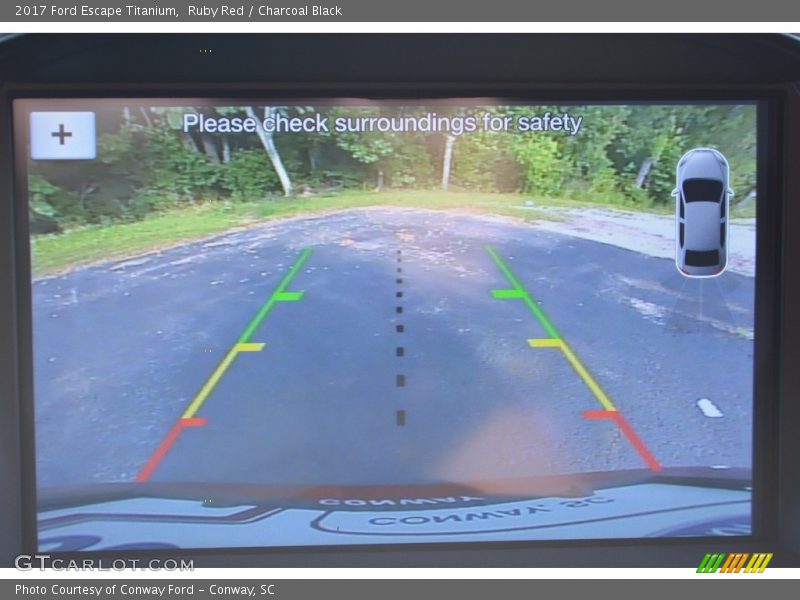 Ruby Red / Charcoal Black 2017 Ford Escape Titanium