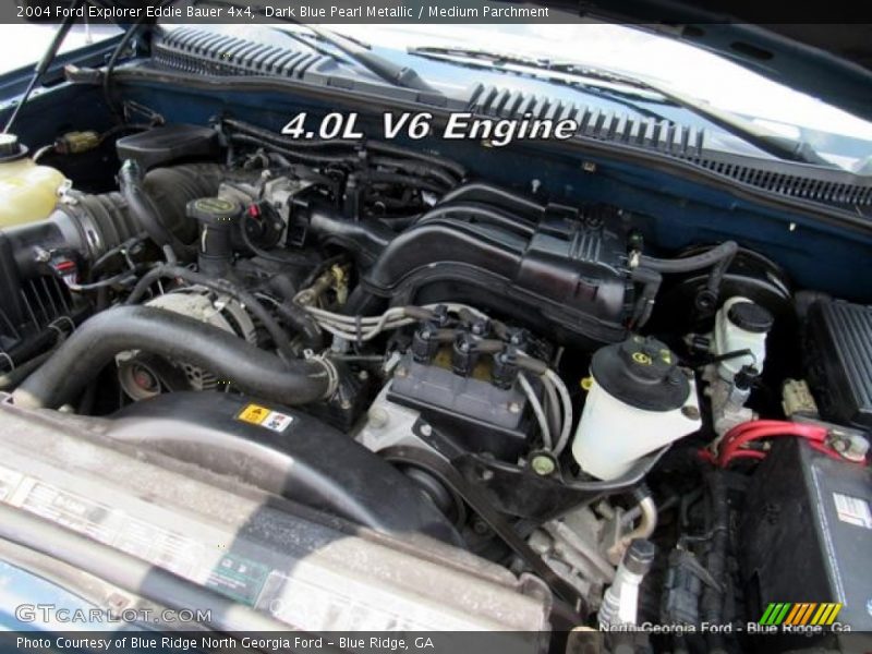 Dark Blue Pearl Metallic / Medium Parchment 2004 Ford Explorer Eddie Bauer 4x4