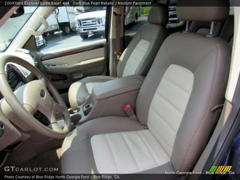 Dark Blue Pearl Metallic / Medium Parchment 2004 Ford Explorer Eddie Bauer 4x4