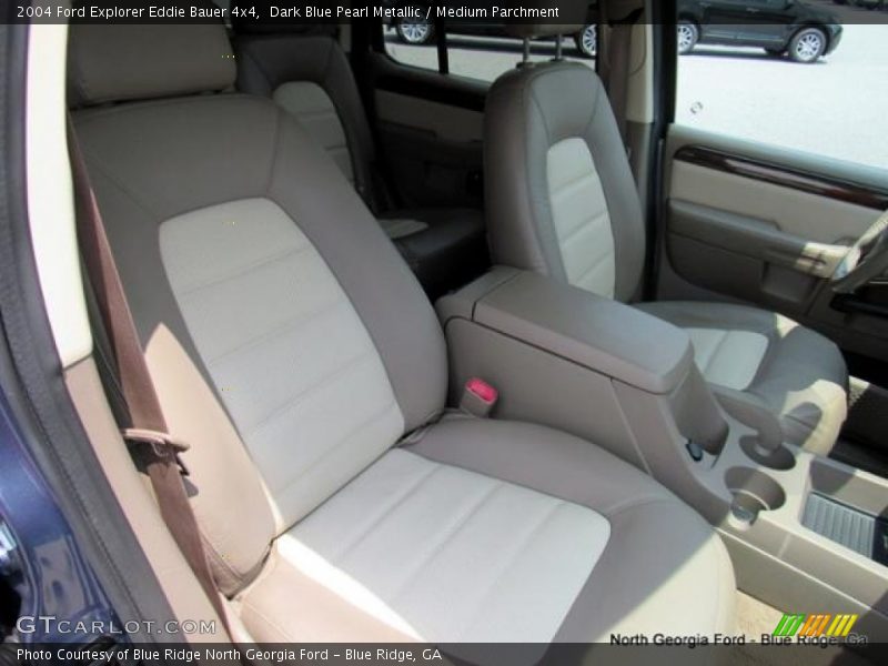 Dark Blue Pearl Metallic / Medium Parchment 2004 Ford Explorer Eddie Bauer 4x4