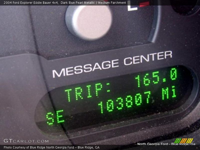 Dark Blue Pearl Metallic / Medium Parchment 2004 Ford Explorer Eddie Bauer 4x4