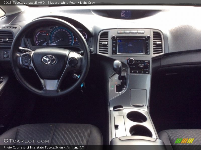 Blizzard White Pearl / Light Gray 2013 Toyota Venza LE AWD