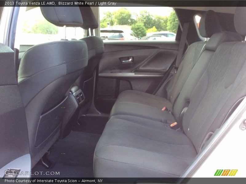 Blizzard White Pearl / Light Gray 2013 Toyota Venza LE AWD