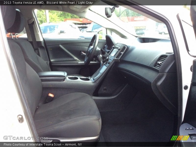 Blizzard White Pearl / Light Gray 2013 Toyota Venza LE AWD