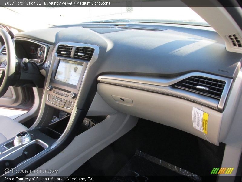 Burgundy Velvet / Medium Light Stone 2017 Ford Fusion SE