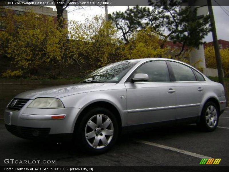 Satin Silver Metallic / Black 2001 Volkswagen Passat GLX Sedan
