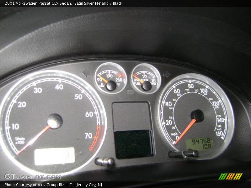 Satin Silver Metallic / Black 2001 Volkswagen Passat GLX Sedan