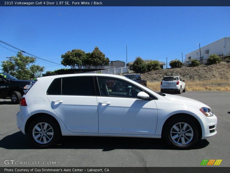 Pure White / Black 2015 Volkswagen Golf 4 Door 1.8T SE