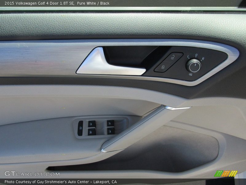 Pure White / Black 2015 Volkswagen Golf 4 Door 1.8T SE