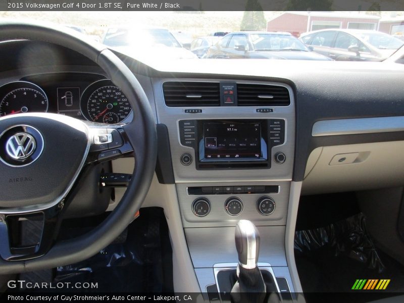 Pure White / Black 2015 Volkswagen Golf 4 Door 1.8T SE