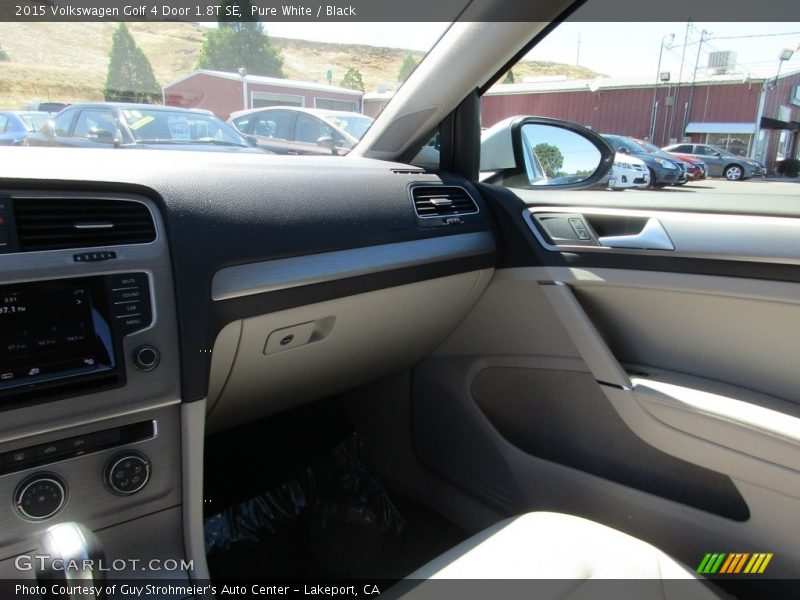 Pure White / Black 2015 Volkswagen Golf 4 Door 1.8T SE