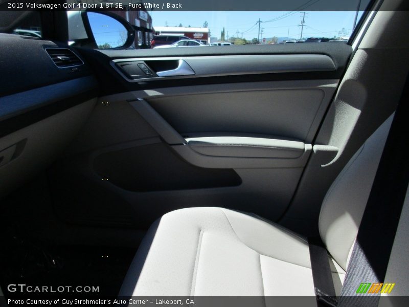 Pure White / Black 2015 Volkswagen Golf 4 Door 1.8T SE