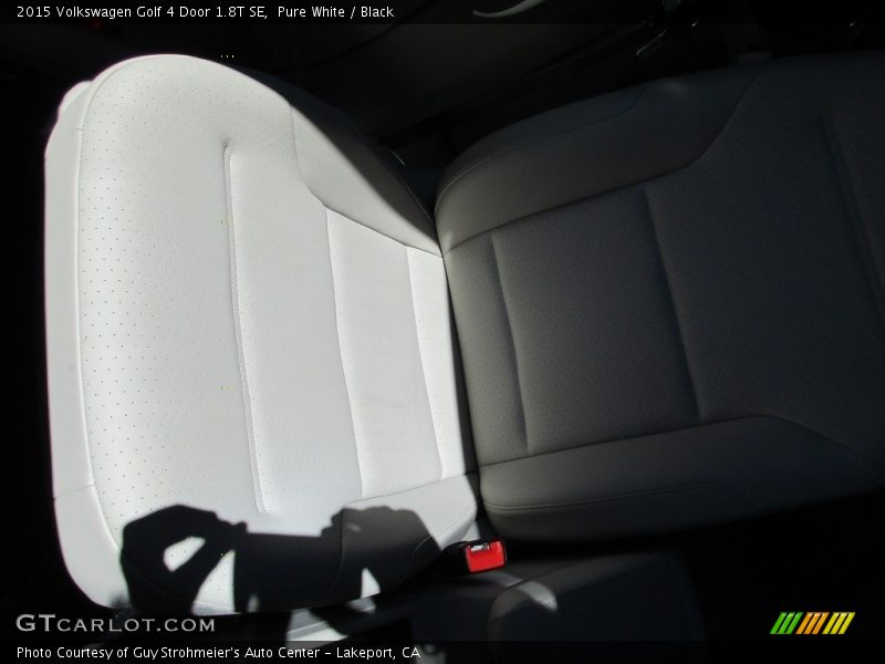 Pure White / Black 2015 Volkswagen Golf 4 Door 1.8T SE