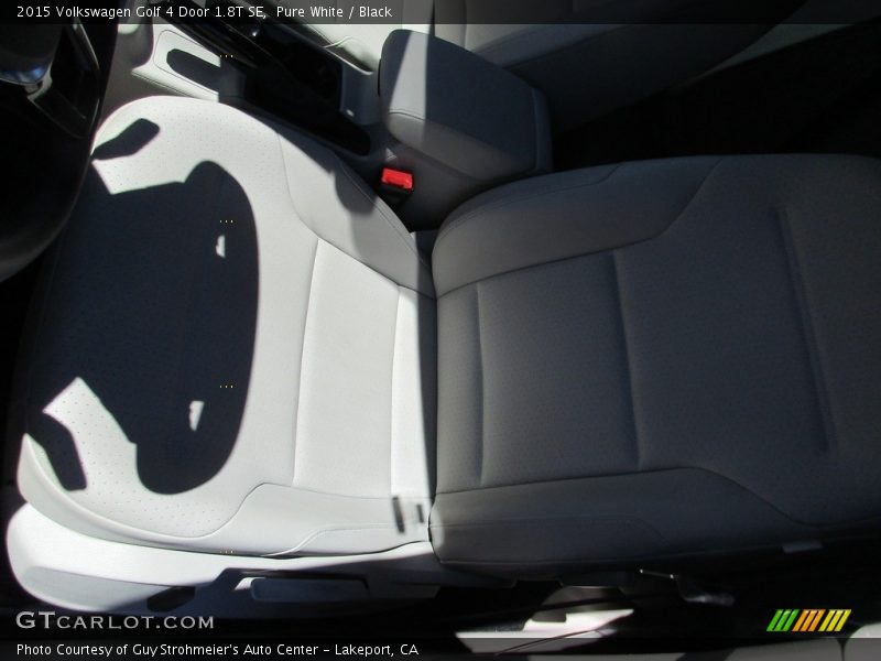 Pure White / Black 2015 Volkswagen Golf 4 Door 1.8T SE