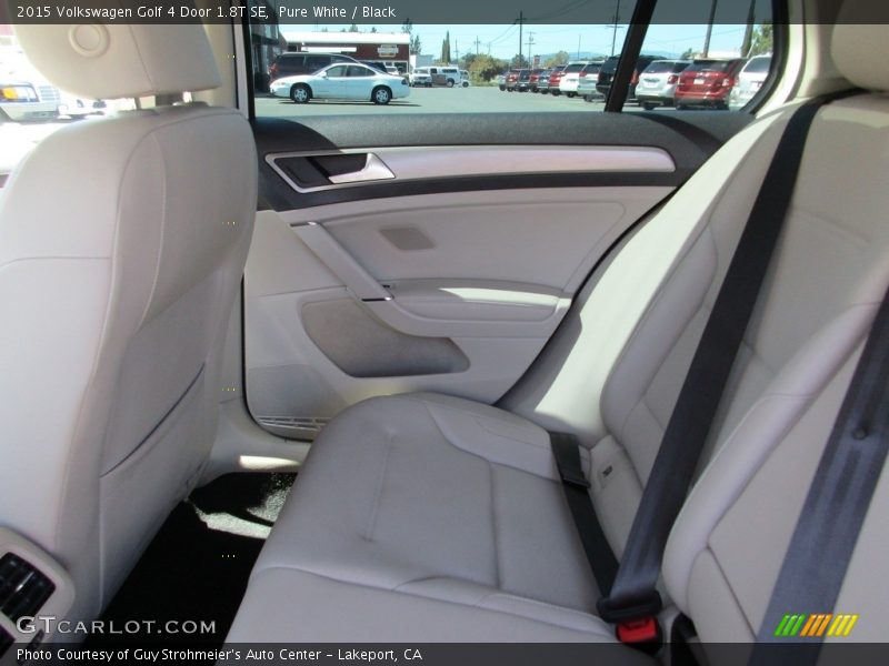 Pure White / Black 2015 Volkswagen Golf 4 Door 1.8T SE