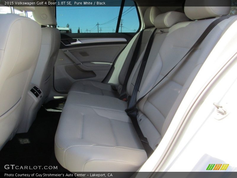 Pure White / Black 2015 Volkswagen Golf 4 Door 1.8T SE