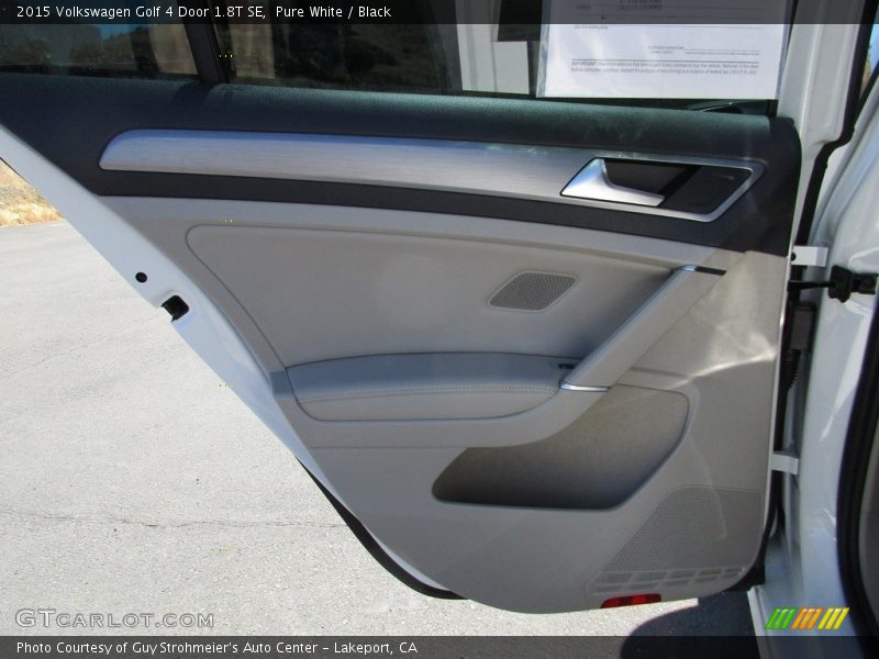 Pure White / Black 2015 Volkswagen Golf 4 Door 1.8T SE
