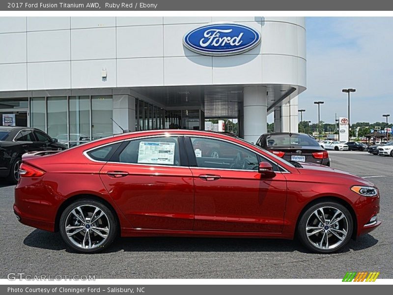  2017 Fusion Titanium AWD Ruby Red