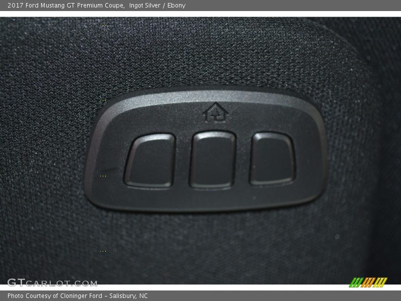 Ingot Silver / Ebony 2017 Ford Mustang GT Premium Coupe