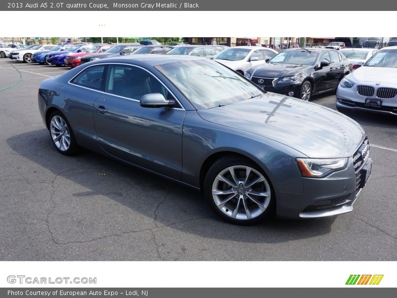 Monsoon Gray Metallic / Black 2013 Audi A5 2.0T quattro Coupe
