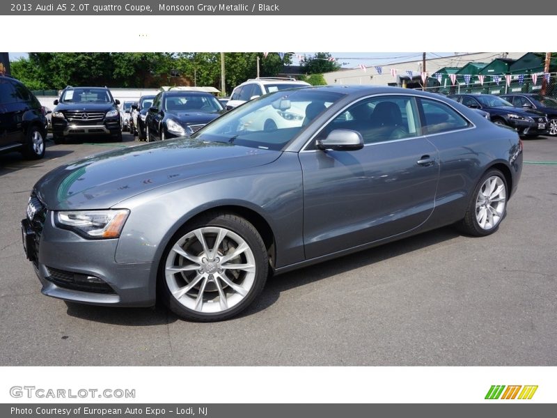 Monsoon Gray Metallic / Black 2013 Audi A5 2.0T quattro Coupe