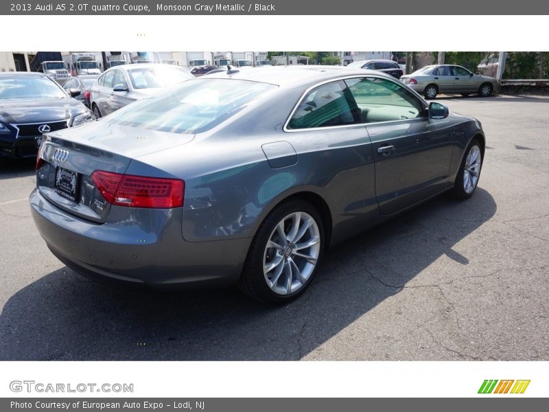 Monsoon Gray Metallic / Black 2013 Audi A5 2.0T quattro Coupe