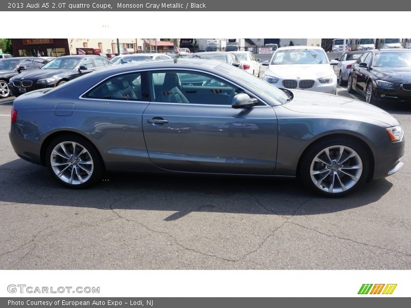 Monsoon Gray Metallic / Black 2013 Audi A5 2.0T quattro Coupe