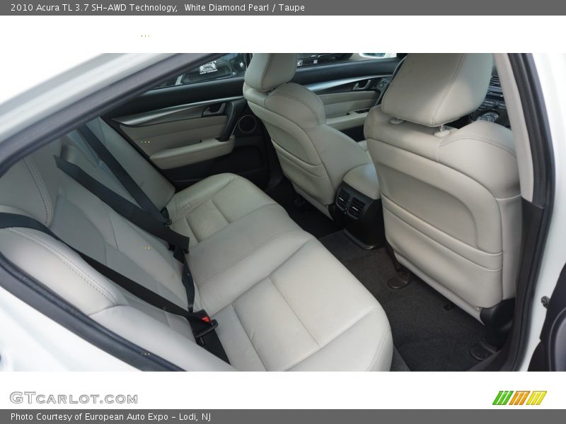 White Diamond Pearl / Taupe 2010 Acura TL 3.7 SH-AWD Technology