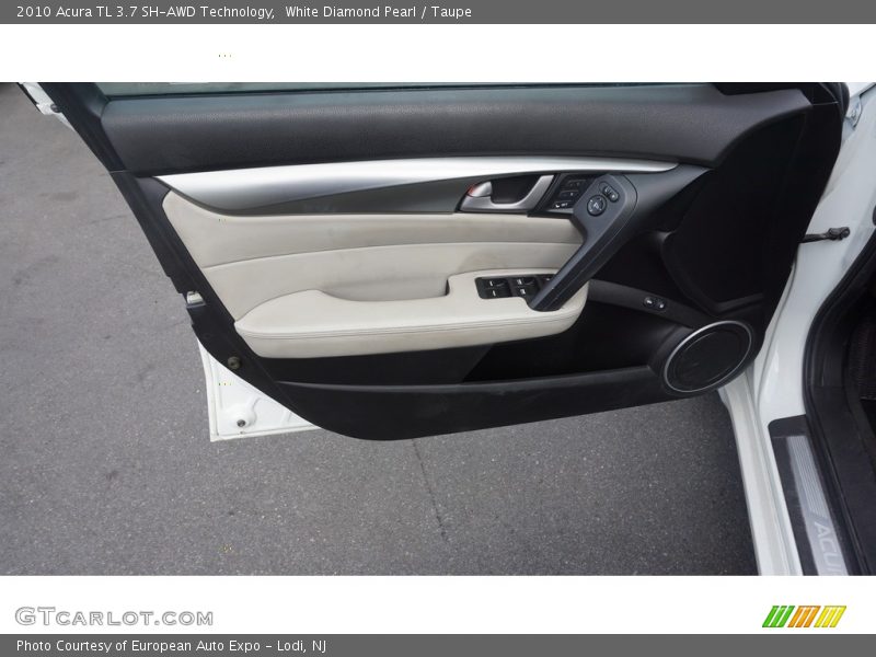 White Diamond Pearl / Taupe 2010 Acura TL 3.7 SH-AWD Technology